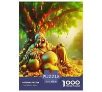 Statua di Buddha Jigsaw Puzzle Impossible 1000 Pezzi Cultura Zen Decorazione Per La Casa. Giochi Rilassamento E Intelligence Per Adulti E Ragazzi Da 14 Anni 38x26cm/1000pcs