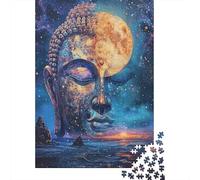 Statua di Buddha Jigsaw Puzzle Impossible 1000 Pezzi Elementi cosmici Decorazione Per La Casa. Giochi Rilassamento E Intelligence Per Adulti E Bambini Da 12 Anni 1000pcs (75x50cm)