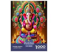 Statua di Buddha Jigsaw Puzzle Impossible 1000Pcs Cultura Zen Decorazione Per La Casa. Rilassamento E Intelligence Per Adulti E Ragazzi Da 14 Anni 38x26cm/1000pcs