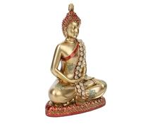 Statua di Buddha meditativa: decorazione zen e : porta spiritualità alla tua casa e un'atmosfera rilassante. Statua di amuleto fortunato decorazione serena per scaffali, altari,