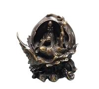 Statua Di Buddha Per Interni Decorazione Feng Shui Fortuna Statua in ottone Statua del Dio della ricchezza for la decorazione del soggiorno Zen Statua Di Buddha In Meditazione Statuetta Scultor(M)