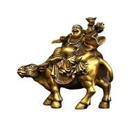 Statua Di Buddha Per Interni Decorazione for la casa del Buddha Maitreya Decorazione regalo artigianale di buon auspicio in ottone Decorazione Bodhisattva Statua Di Buddha In Meditazione Statuetta Scu