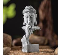 Statua di Buddha per interni ed esterni, scultura in arenaria da 20 cm/30 cm, statuetta di Buddha Sakyamuni, decorazione per meditazione, arte zen spirituale, grande ornamento per la casa e il