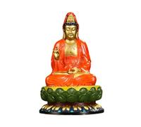 Statua Di Buddha Per Interni Il Soggiorno È Dedicato Alle Decorazioni Della Statua Del Buddha In Rame Colorato Di Incenso Guanyin, Alle Decorazioni Dell'ingresso Del Soggiorno, All'artigianato For Uff