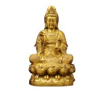 Statua Di Buddha Per Interni Ornamenti For La Meditazione Zen Dedicati Allo Studio Del Soggiorno Dell'ufficio Della Statua Del Buddha Guanyin Interamente In Rame Dedicati Alle Famiglie Statua Di Buddh