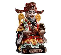 Statua Di Buddha Per Interni Statua del Buddha del Dio della fortuna Statua della fortuna in ceramica for la casa Decorazione fortunata Perfeziona la decorazione della tua casa o dell'ufficio Statua D
