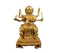Statua Di Buddha Per Interni Statua in bronzo dorato in ottone fatta a mano creativa for la casa, il soggiorno, la libreria, l'artigianato in metallo, gli ornamenti for il culto Statua Di Buddha In Me