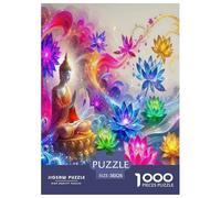 Statua di Buddha Puzzle Impossible 1000 Pezzi Cultura Zen Decorazione Per La Casa. Giochi Rilassamento E Intelligence Per Adulti E Ragazzi Da 14 Anni 38x26cm/1000pcs