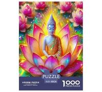 Statua di Buddha Puzzle Impossible 1000 Pezzi Cultura Zen Decorazione Per La Casa. Rilassamento E Intelligence Per Adulti E Ragazzi Da 14 Anni 38x26cm/1000pcs