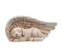 Statua Di Cane Angelo Lapide per Animali Domestici Statua Di Angelo per Animali Domestici Lapide Commemorativa per Animali Domestici Omaggio Al Cane Che Dorme in Resina Angelo Scultura Ornamentale