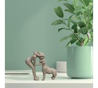 Statua di cane, statuetta da collezione, graziosa scultura decorativa per la