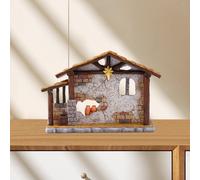 Statua di capannone, regalo, scultura artistica natalizia per la casa,