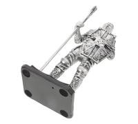 Statua di cavaliere medievale con scudo - Statuina da guardiano retrò -