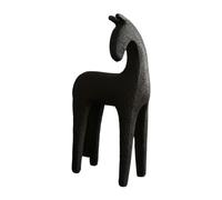 Statua Di Cavalla In Resina Solida Per Ripiano E Ingresso,Nero Piccolo | linee curve eleganti, lavorazione fine, stile moderno minimalista, adatta a cassetti e scrivanie, scelta di regalo per la