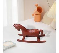 Statua di cavallo a dondolo, regalo per portico, statuetta di cavallo in