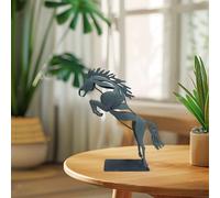 Statua di cavallo che Statua di cavallo al galoppo Arte da tavolo Ornamento di