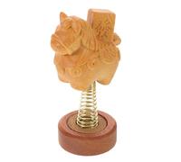 Statua Di Cavallo Da Tavolo Scultura in Legno Micro Decoro Dondolo