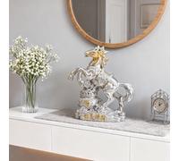 Statua di Cavallo Decorata, Ornamento Dell'anno Del Cavallo Feng Shui per Le