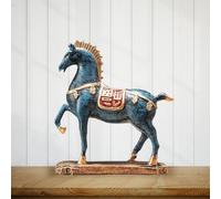Statua di cavallo in piedi, statuetta di cavallo per centrotavola, libreria,