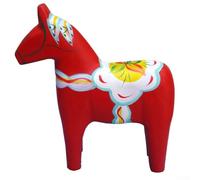 Statua di cavallo svedese Dalecarlian Artigianale Decorazione in legno artigianale con radici culturali