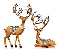 Statua di cervo moderna e minimalista, statuetta creativa in resina per decorazione domestica, regalo di nozze, ornamento artigianale unico