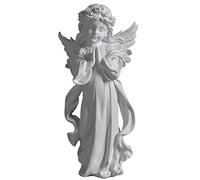 Statua di cherubino in Preghiera, Scultura di Angelo, Statuetta di Cupido, Decorazione per Interni ed Esterni, Ali d'Angelo, Artigianato Artistico, Ornamenti commemorativi, 16x12x32 cm (6x5x