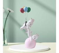 Statua di coniglietto a palloncino, scultura in resina a forma di coniglietto