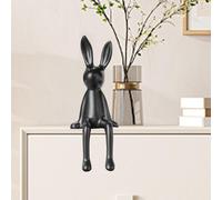 Statua di coniglio in ceramica, decorazione creativa per la casa, per la