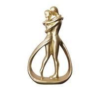 Statua di coppia celebrativa - Figurina di relazione amorosa, statuetta unica di | Decorazione moderna della statua in resina di amore delle coppie romantiche, regalo di San di fidan