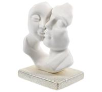 Statua di coppia in ceramica Coppia di sposi Figurina Camera da letto Mensola
