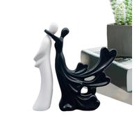 statua di coppia, statua dell'amore - Coppia intrecciata che stringe la statua | Romantiche figure da collezione di arte moderna, statua di coppia multifunzionale, decorazione della casa per le donne