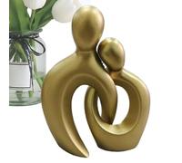 Statua di coppia, statuetta di coppia - Sculture di coppia in resina per la decorazione di interni,Sculture d'amore per coppie, decorazione della casa, Statuetta di coppia astratta per saint-va