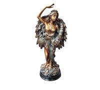 Statua di dea greca romana in bronzo anticato, decorazione gotica per la casa, dea della fortuna, per interni ed esterni, decorazione per interni ed esterni e ufficio