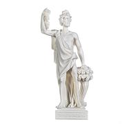 Statua di Dioniso Bacco Dio greco del vino Scultura in alabastro della vendemmia dell'uva 9,5 cm