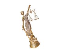 Statua di donna della giustizia della giustizia in resina con scala greca romana per collezionisti e regalo scultura di donna della giustizia