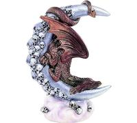 Statua di Drago Raggio di Luna Statuetta Decorativa di Halloween Chiaro di Luna Statuetta in Resina Artigianato in Resina Stile Gotico Scheletro Decorativo Volante Ornamento for La Casa Decorazione