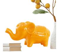 Statua Di Elefante Decorazione Casa | Ceramica Da Collezione Per Scrivania | Piccola Statua Elefante Figurina Per Decorazione Casa - Per Il Soggiorno La Sala Della Famiglia La Fattoria Le Feste Il