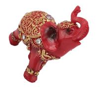 Statua di Elefante del Feng Rosso Shui, Figurina per Elefanti per la Fortuna, Decorazione per la Casa, per la Casa per la Casa, Armadio Televisivo o Decorazione di Entrata