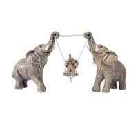 Statua di elefante per arredamento, decorazioni a forma di elefante per soggiorno, ufficio e mensole, statuette di elefante che portano fortuna e amore, centrotavola