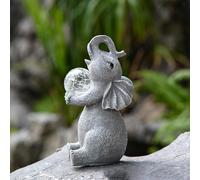 Statua di elefante solare da esterno, scultura da giardino per inaugurazione