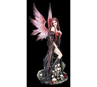 Statua Di Elfi - Mistico Con Monte Di Teschio - Decorazione Fantastica Mistica