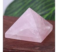 Statua di energia Rosa Antico Egitto Piramide di quarzo rosa, Piramide di cristallo, Fermacarte Decorazione per la casa per buona fortuna Fortuna nella vita