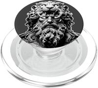 Statua di Ercole Leone Mitologia greca Blackwork PopSockets PopGrip per MagSafe