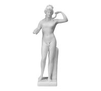 Statua di Ermafrodito, mitologia greca, scultura in marmo, realizzata a mano in Grecia, 30 cm, riproduzione di arte greca classica, decorazione di qualità museale