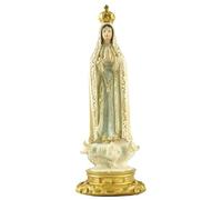 Statua di Fatima in Resina - Statua della Santa Vergine Maria, Statuetta Religiosa, Regali - Statuetta Cattolica da collezione per la Casa o la Cappella 7,6 x 7,6 x 20,1 cm