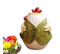 Statua di gallina per interni, statuetta decorativa in resina a forma di gallina pasquale, graziosa decorazione da tavolo | per casa, soggiorno, camera da, scrivania, mensola, tavolo da pranzo