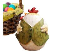 Statua di gallina per interni, statuetta di pollo pasquale, piccola statua da scrivania per interni, casa, soggiorno, camera da, scrivania, mensola, caminetto, tavolo da pranzo