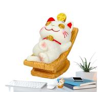 Statua di gatto fortunata, ornamento di gatto fortunato - Decorazione da tavolo per gatti di Fortune,Statua di gatto creativa per il salone dell'ufficio a casa Decorazione di buon auspicio