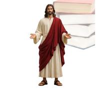 Statua Di Gesù Cristo | Religioso Che Indossa Una Scultura Con Veste A Braccia Aperte | Statue Di Benedizione Del Braccio Aperto Di Gesù | Per La Scrivania, La Preghiera, Le Vacanze, Le Feste, Gli Uff