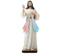 Statua di Gesù Cristo - Statue santi, decorazioni religiose | Decorazione da giardino cristiana, scultura di Cristo Santo con mano sollevata che prega la pace
